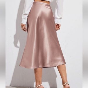 Shein Satin Midi Skirt